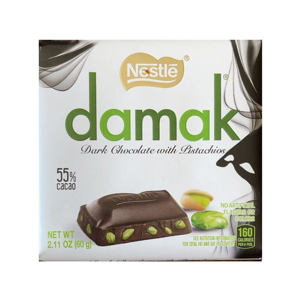 Damak Dark Chocolate With Pistachios Nestle 2 11 Oz World Sweets